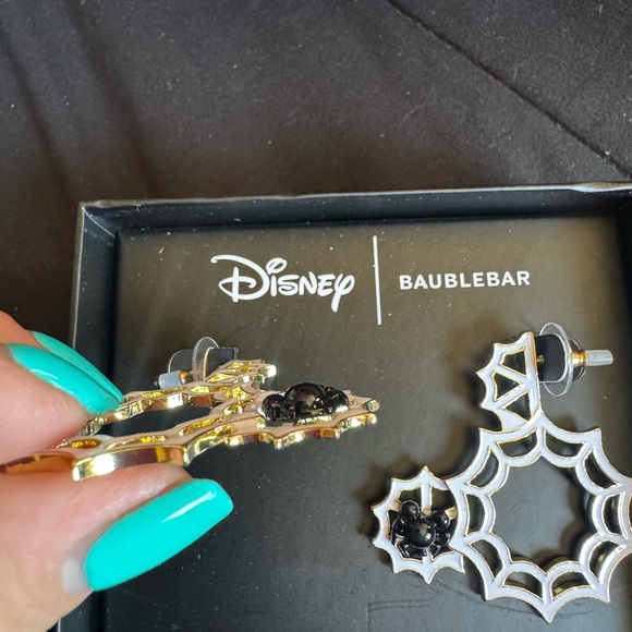 Bauble Bar Mickey Spiderweb earrings - Picture 3 of 6
